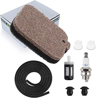 partszen Air Fuel Filter Spark Plug Tune Up Kit For Stihl BG45 BG46 BG55 BG65 BG85 Blower with Primer Bulb