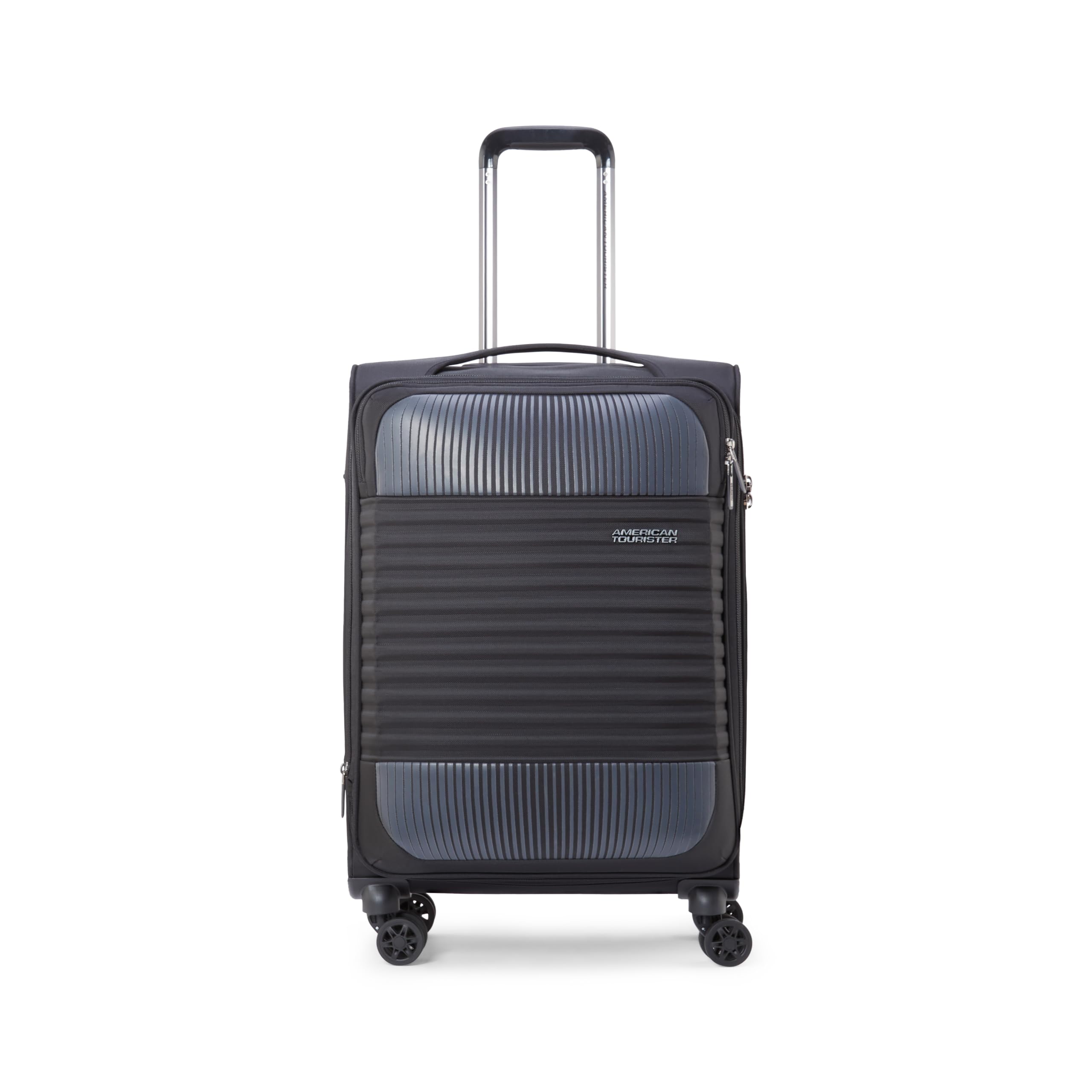 Polyester Amt Fornax Sp77Cm Large TSA Jt.Bk Soft Side Spinner Trolley Bag with TSA Lock, and 8 Smooth Gliding Wheels and Garment Suiter,Laundry Bag and Shoe Bag,77.5 Cm,Black-image-43