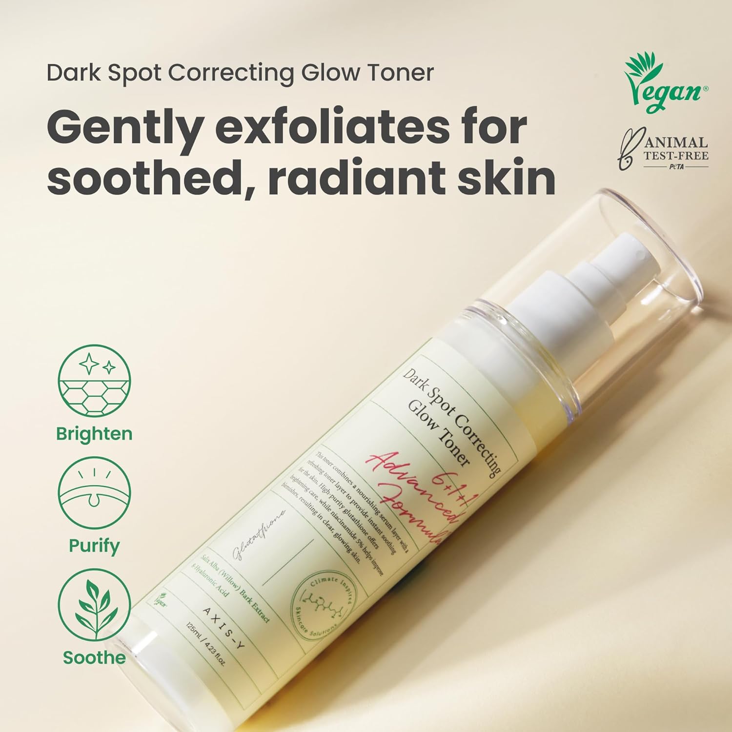 AXIS-Y Glow Your Own Way Limited Edition Set - Travel Essentials, Gifts for Women & Men - Korean Skin Care Set with Collagen Eye Serum, Niacinamide Face Serum, Glutathione Toner & Compact Mirror - Image 3