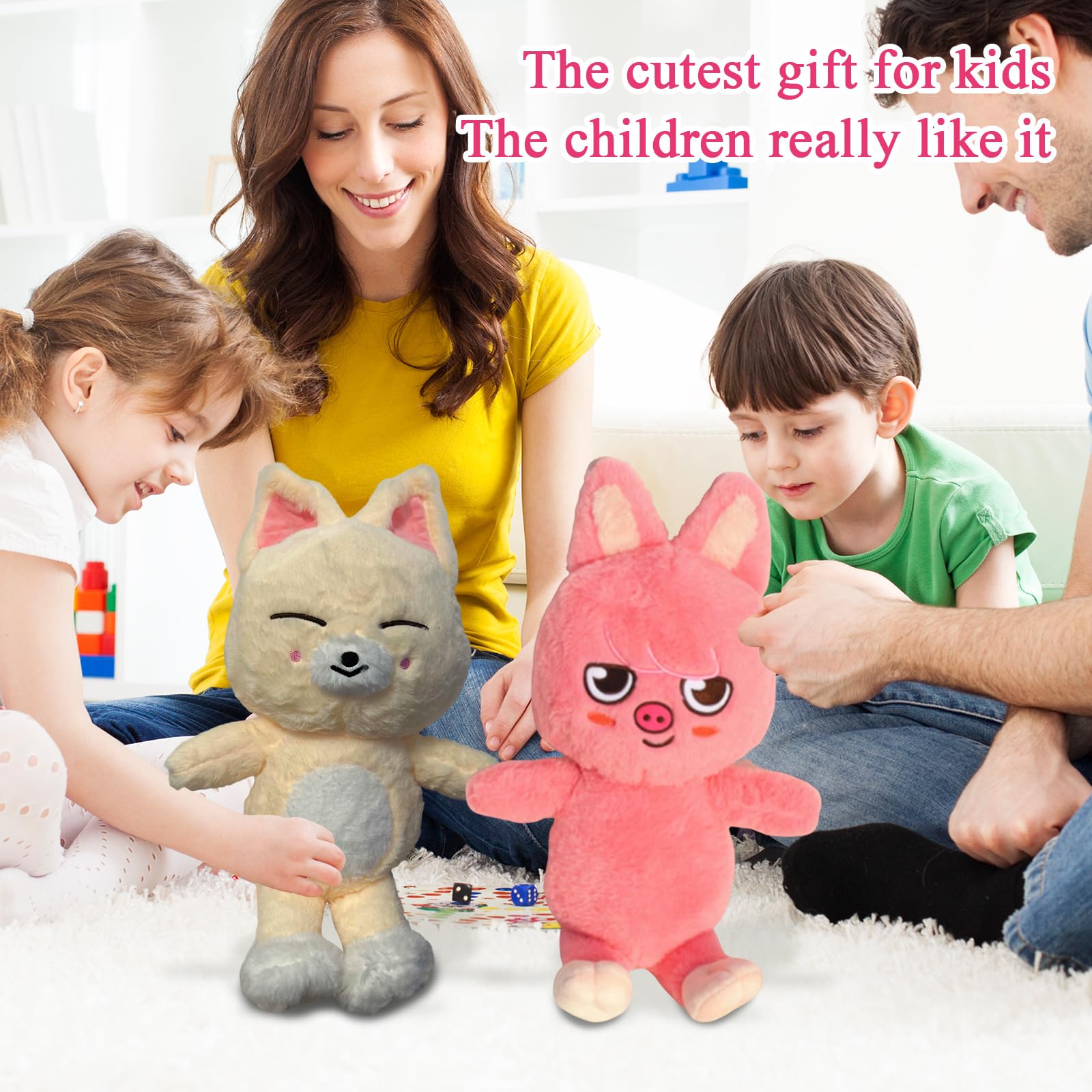 Générique Stray SKZ Kids Poupée Peluche, 50 CM Peluche Kids SK-Zoo Jouets en Peluche,Skz-oo Plush Doll,Anniversaire Cadeau,pour Fan Enfants Adultes - 5