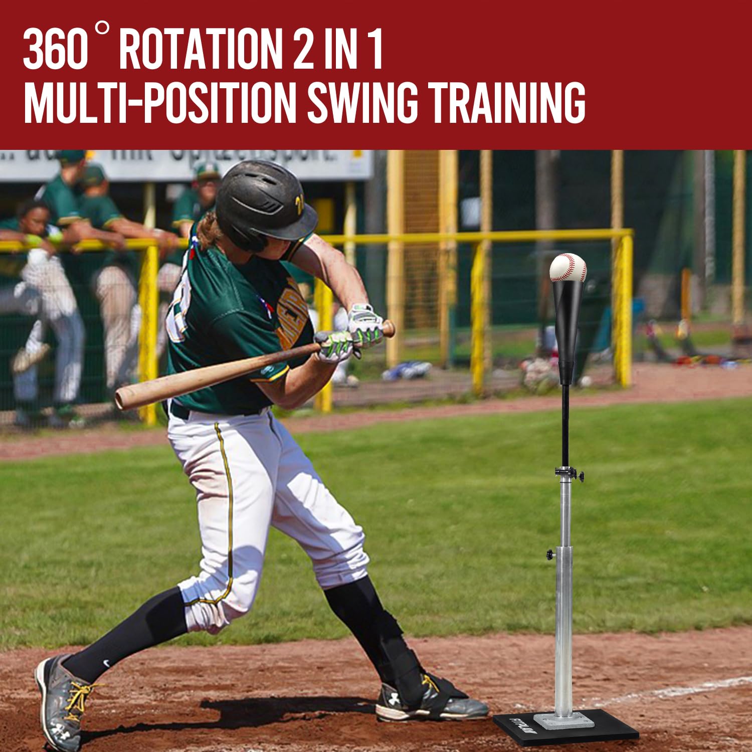 Tee Per Softball Tee Da Baseball Regolabile Treppiede Per