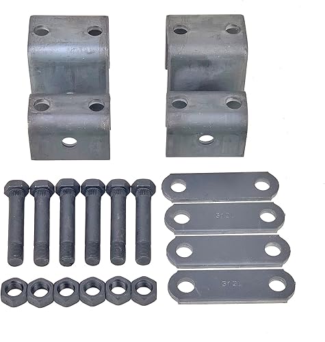 Miniatura 2 de LIBRA Kit de suspensión de eje de remolque individual de 6000 libras 6K de 3000 libras de resortes de hoja y kit de colgador