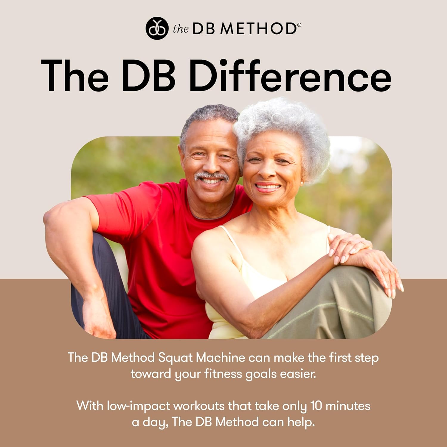 The DB Method Squat Machine, Workout Equipment for Home Gym, Exercise Leg and Glutes, Low Impact Lower Body Fitness Workouts, Training for Total-Body, Easy Setup, Foldable for Storage The DB Method Squat Machine, Workout Equipment for Home Gym, Exercise Leg and Glutes, Low Impact Lower Body Fitness Workouts, Training for Total-Body, Easy Setup, Foldable for Storage