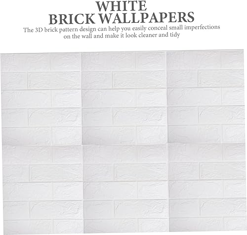 Miniatura 7 de DOITOOL 20 calcomanías de pared estéreo 3D, calcomanías de pared 3D, paneles de pared 3D, paneles de pared de ladrillo sintético 3D, calcomanías de