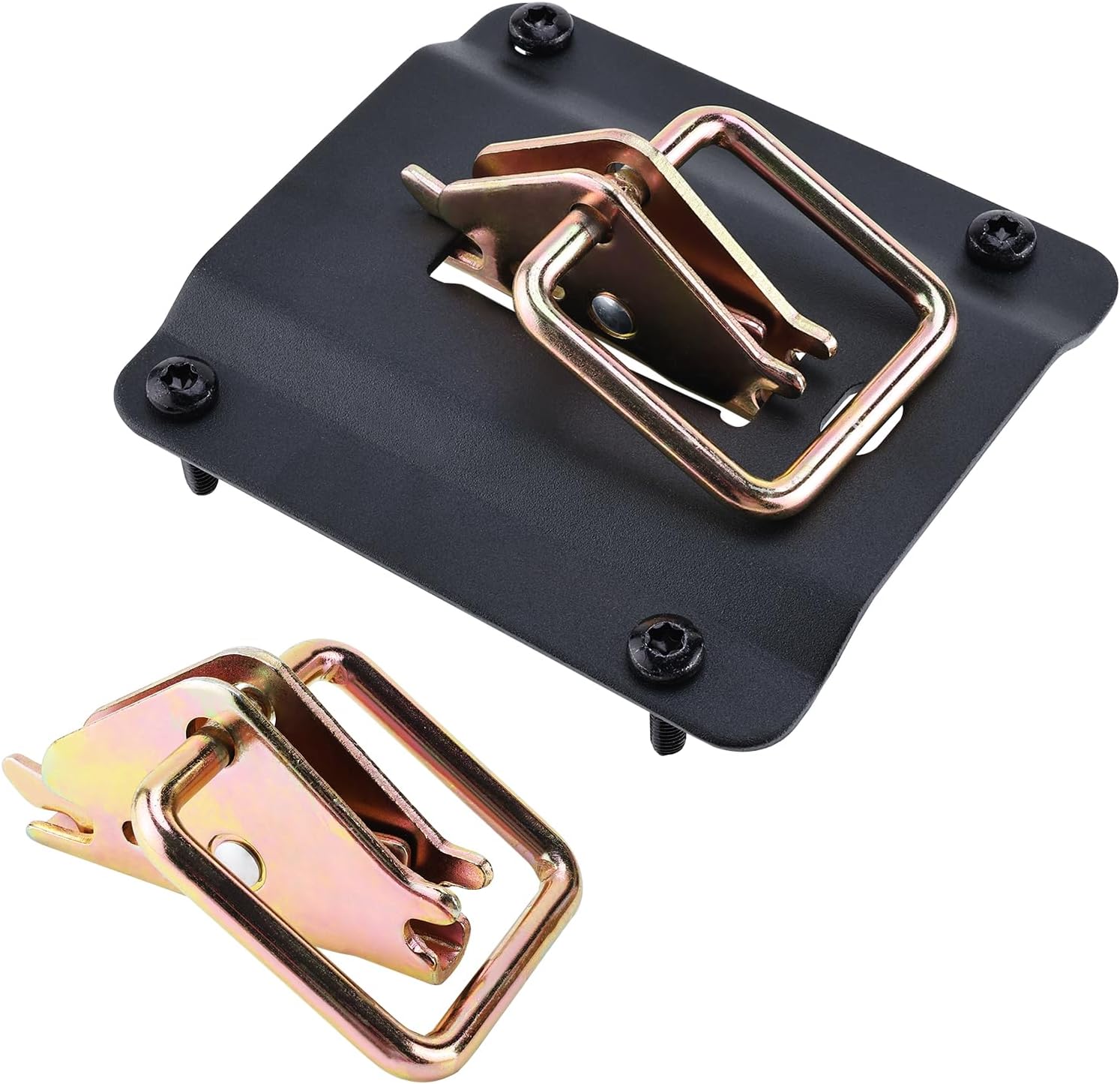 NovelBee Truck Bed Tie Down Anchor Boxlink Cleats with Truck Tie Down Bracket Plates Fit for F150 F250 F350 & Raptor