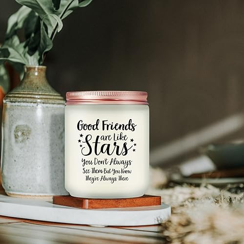 Miniatura 8 de Regalos de Good Friends are Like Stars Velas de regalo para amigas Navidad, cumpleaños, regalo de amistad para amigas Regalo de mejor amiga para
