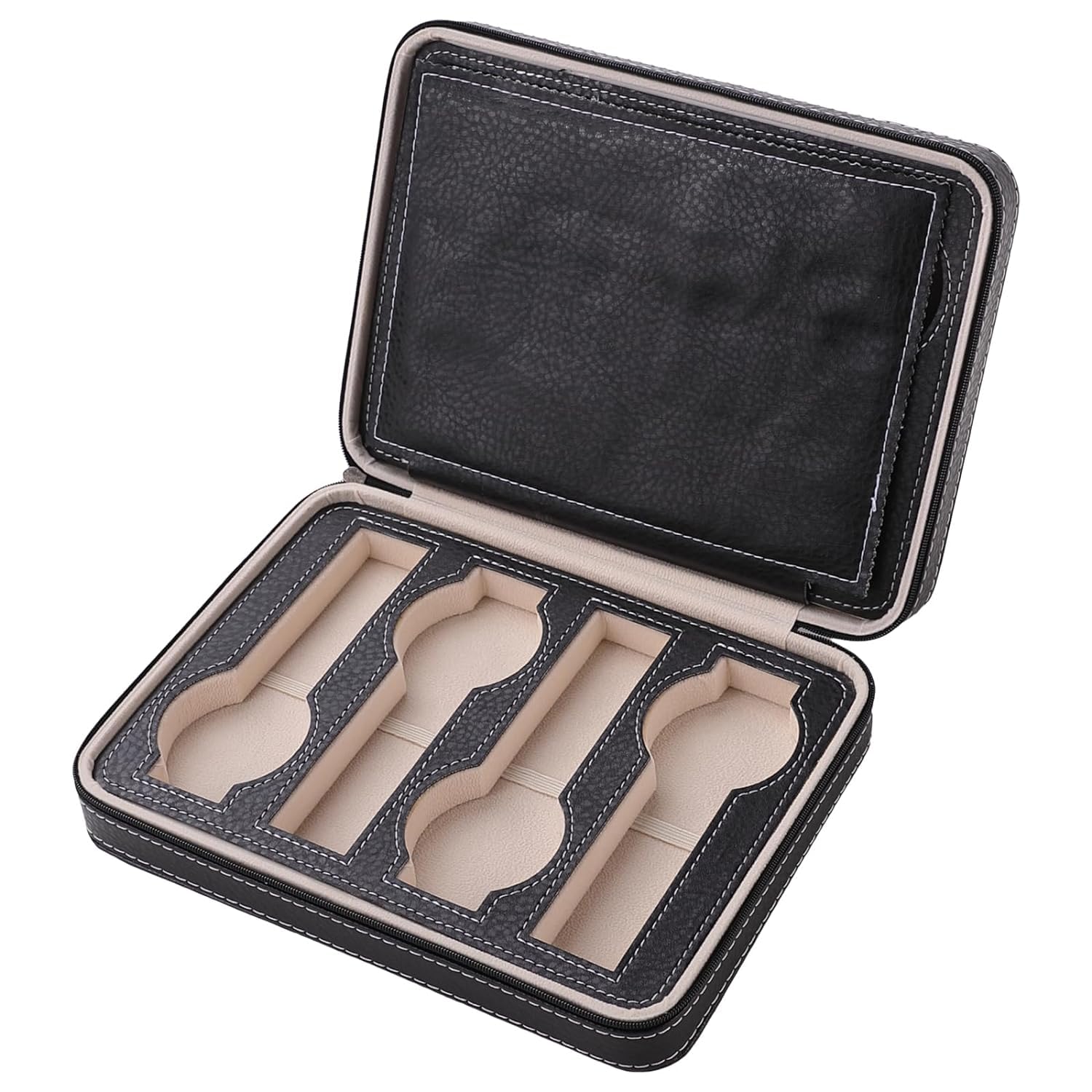 Kuber Industries 8 Slots Watch Zipper bag |Watch Organizer For Men & Women (Black) (B0CJ5CPVKZ) Amazon Price History, Amazon Price Tracker