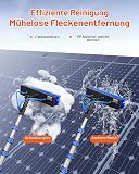 VEVOR Teleskop Waschbürste mit Teleskopstiel, 9 m Lange Reinigungsstange, 180° drehbarem Bürstenkopf & 20 m Schlauch, Fensterreinigungswerkzeug für den Haushalt & für Caravan-Solarpaneldecks - 2