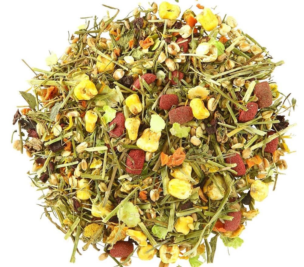Dehner Nagersnack, Spezial-Mix rohfaserreich, für Zwergkaninchen / Nager, Kräuter / Gemüse, 6 x 500 g (3 kg)
