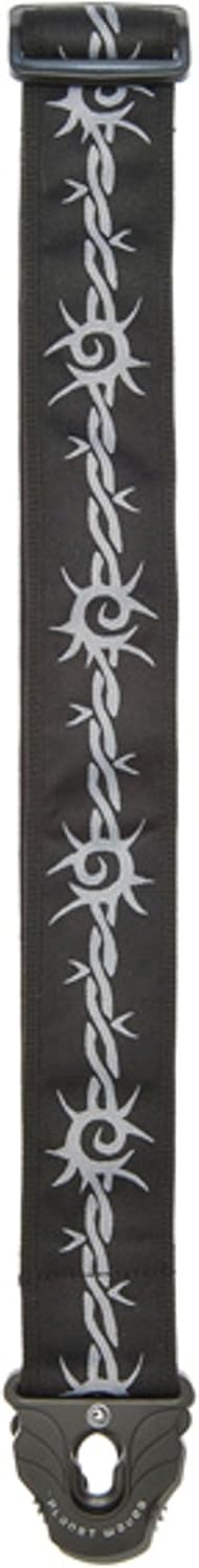 D'Addario Accessories Locking Guitar Strap - Guitar Accessories - Electric Guitar Strap, Acoustic Guitar Strap, Acoustic Electric Guitar Strap & Bass Guitar Strap - Barbed Wire