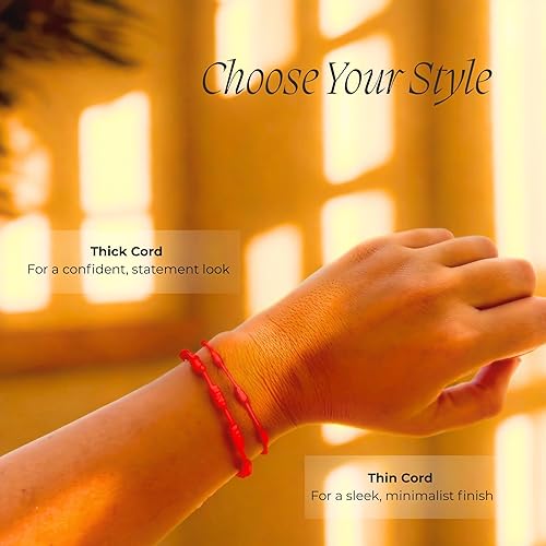 Miniatura 9 de Red String Bracelet 7 Knot Protection Amulet & Evil Eye Bracelet. Handmade Adjustable. Good Luck Red cord. Waterproof Jewelry. Gift for Men & Women