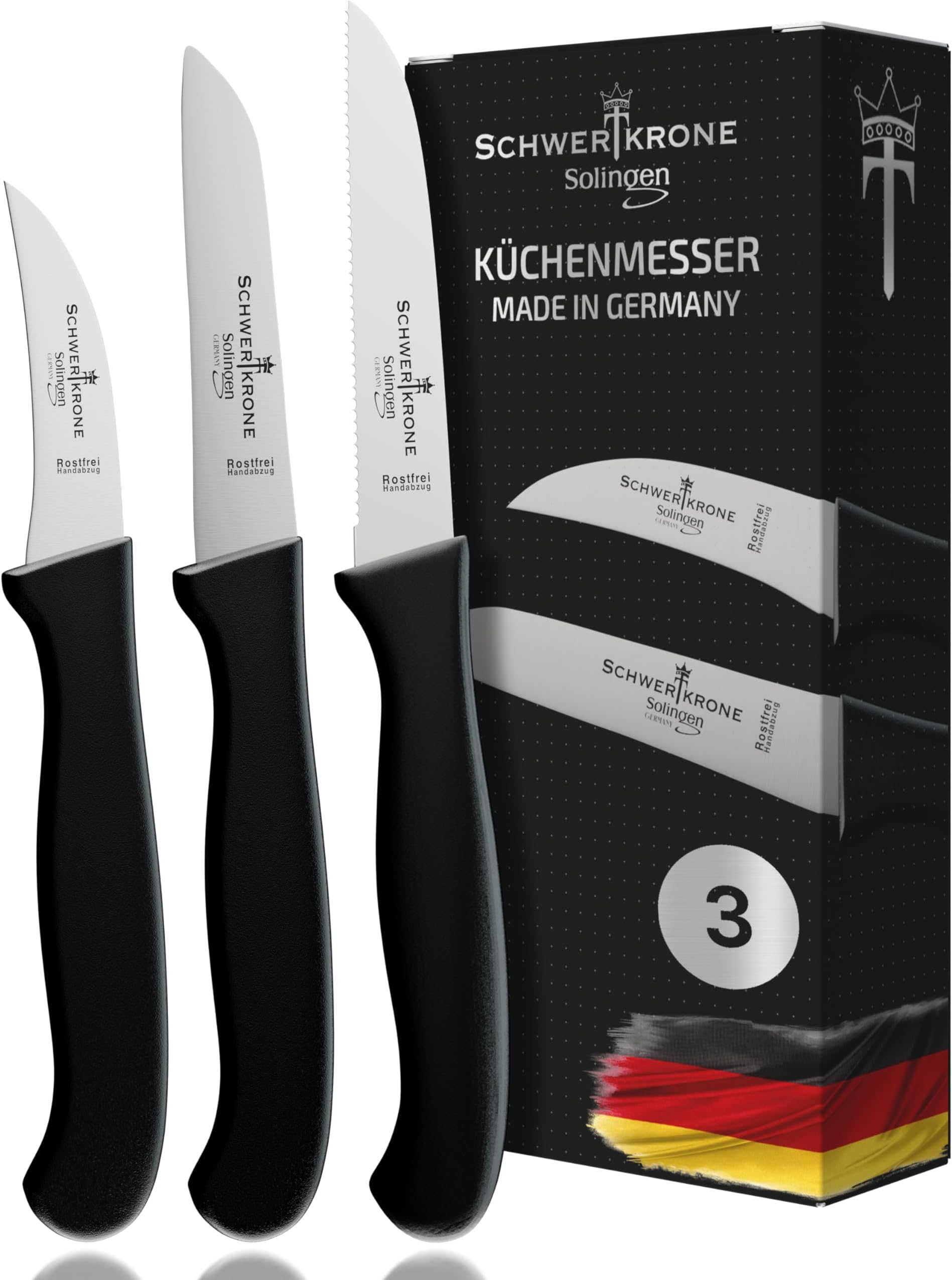 Herder Messer 2 H. Herder Solingen Frühstücksmesser Buckelsmesser 22cm Rostfrei Oliv Victorinox Brötchenmesser