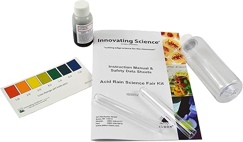 ALDON Innovador kit de experimento científico de ciencia de lluvia ácida  Explora el pH y prueba la lluvia local  Aprendizaje a distancia, kit para
