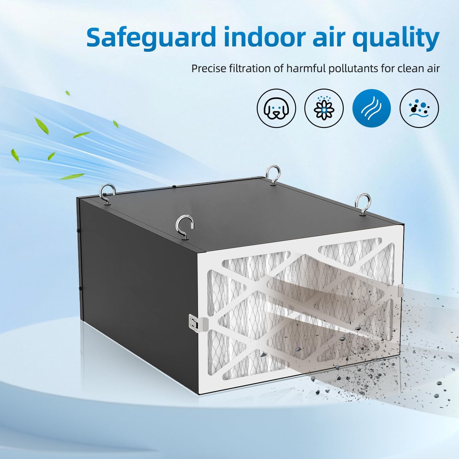 5-Micron Outer Filters Compatible With WEN 3410 & POWERTEC AF4000/AF4001 Shop Fox W1830 Grizzly G0738 Air Filtration System, Replacement for WEN 90243-027-2 Woodworking Air Filters (4 Pack)