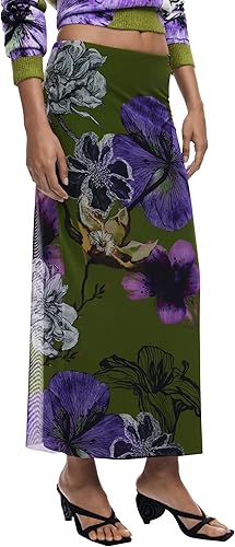 DESIGUAL GONNA LUNGA DONNA VERDE