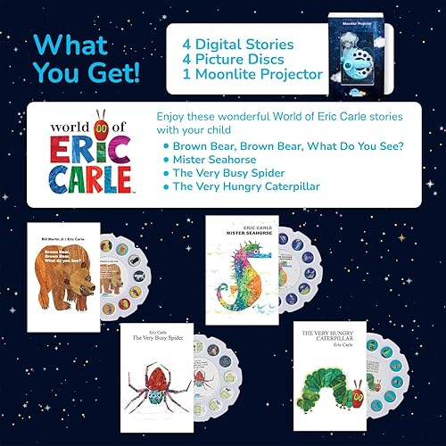 Miniatura 8 de Moonlite Mini proyector con 5 historias clásicas de Eric Carle - Una nueva forma de leer historias juntos 5 historias digitales de Eric Carle con