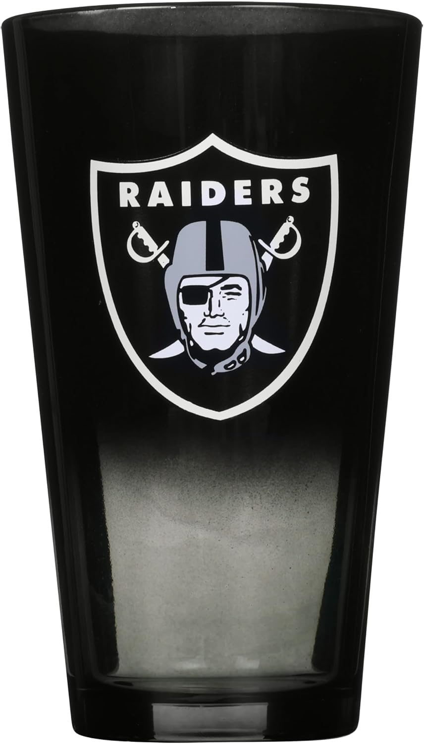 The Memory Company Officially Licensed NFL 2-Pack 16oz Ombre Pint Glass Set, Licensed Team Drinkware, Stylish Gameday Glassware, Team Logo