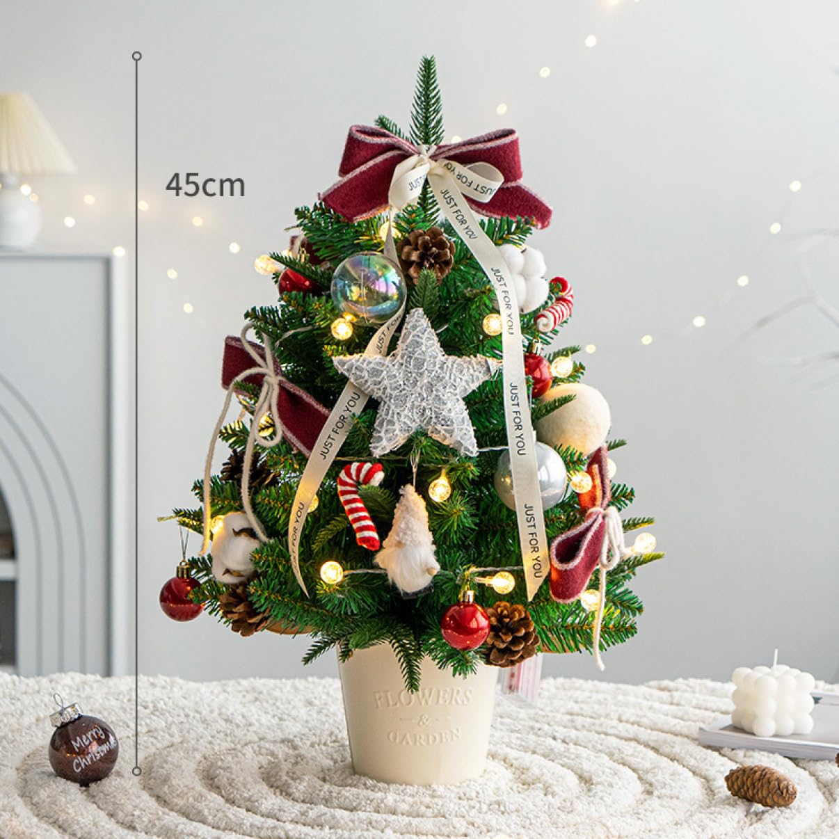 Amazon.co.jp: HGJH クリスマスツリー 卓上 ミニクリスマスツリー 卓上