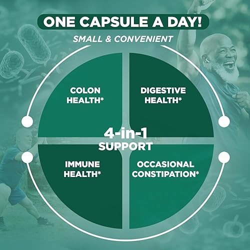Miniatura 3 de Vital Planet - Suplemento probiótico diario Vital Flora Men 55+ con 60 mil millones de cepas y cultivos, probióticos de apoyo inmunológico y