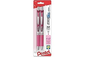Pentel EnerGel RTX Pink Retractable Gel Pens