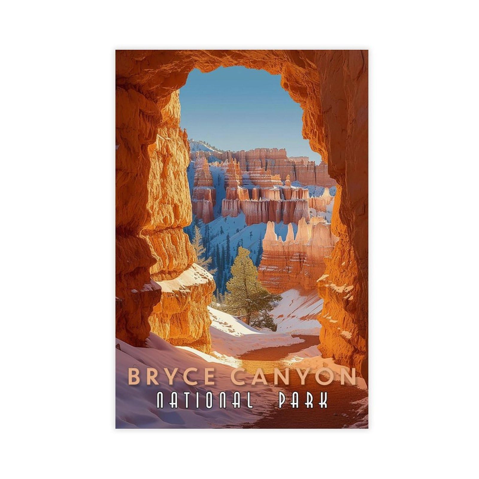 Bareronor Bryce Canyon Canvas Poster for Home Decor Gift