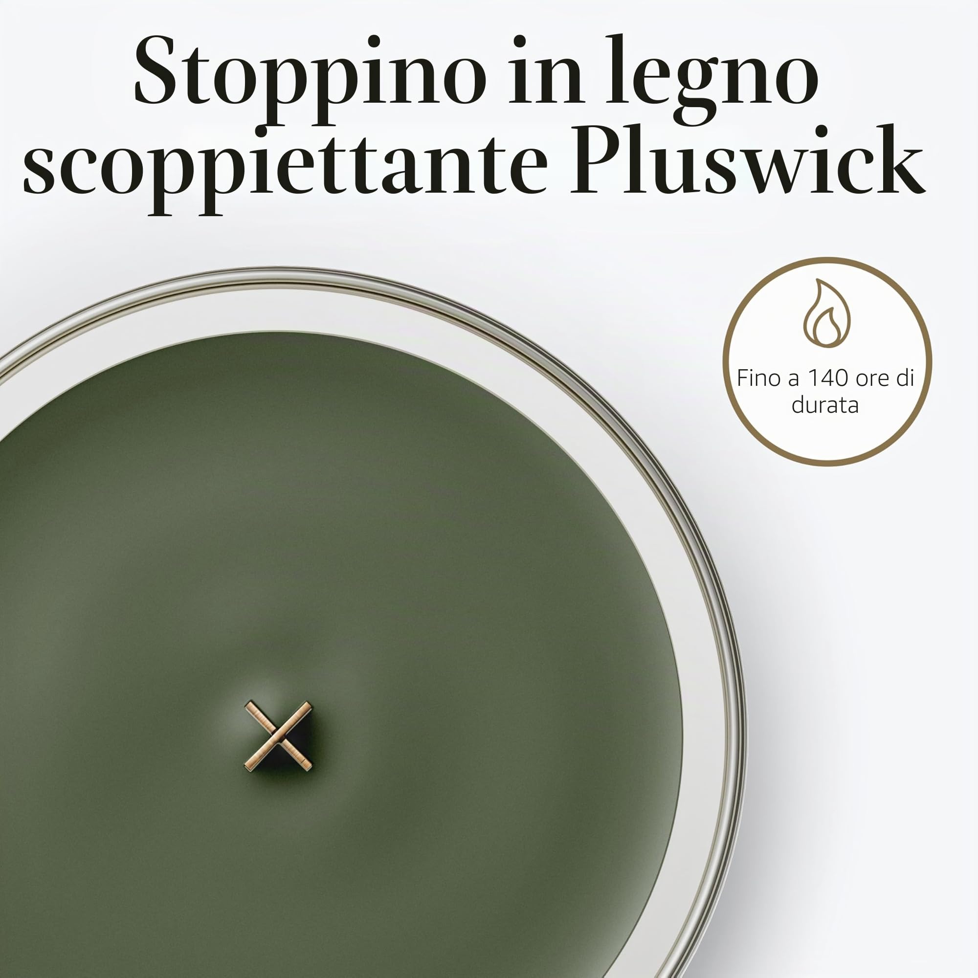 WoodWick Hourglass Candela Profumata Grande | Fraser Fir | Con Stoppino Scoppiettante | Fino a 130 Ore