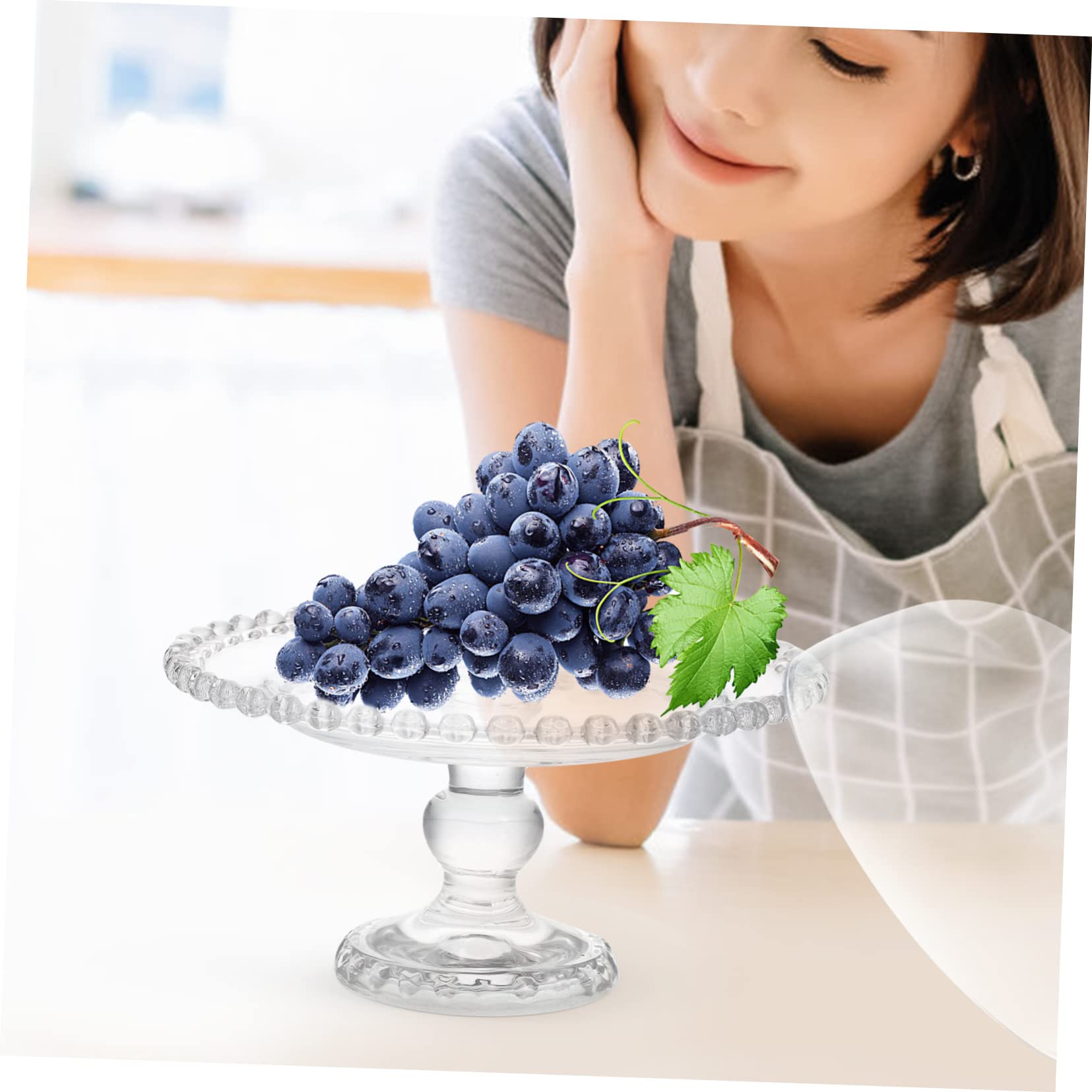 Kuchenkuppel aus Glas, 1 Satz, Transparente Dessertabdeckung mit Griff
