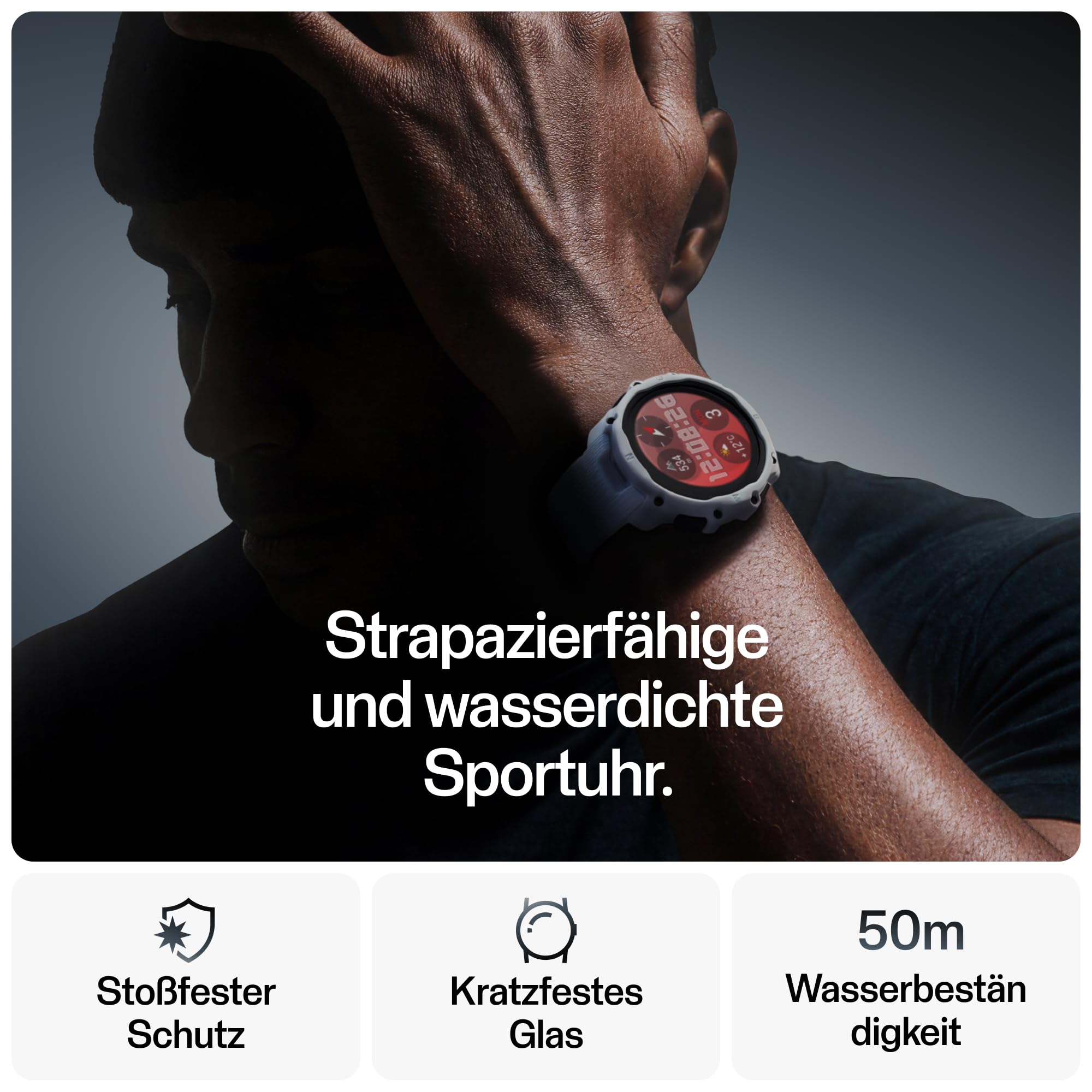 Polar Street X – GPS Laufuhr Damen und Herren – Pulsuhr für Hybrid Training – Robuste Outdoor Sportuhr – Wasserdicht – 3 Jahre Amazon Exklusive Garantie