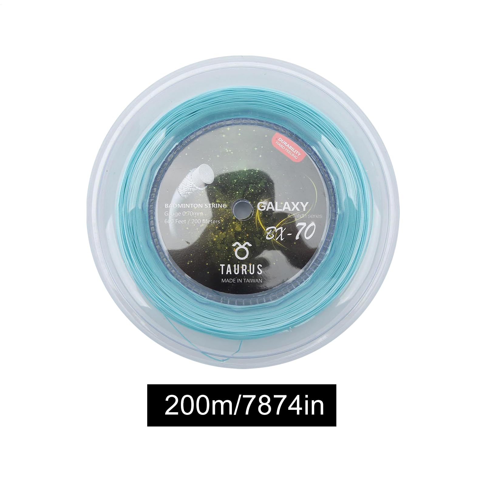 Corde da badminton – Filo per racchetta ad alta elasticità, materiale in nylon resistente, design intrecciato con precisione, lunghezza lunga 200 m, filo di allenamento di ricambio per giocatori