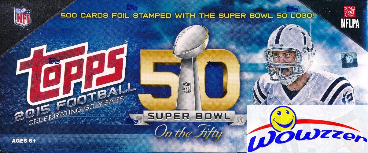 Amazon.com: 2015 Topps Football VERY SPECIAL LIMITED EDITION 50th SUPER  BOWL Complete 500 Card Factory Set! Every Card has EXCLUSIVE 50th Super  Bowl Logo! Loaded with RC's Jameis Winston, Marcus Mariota &