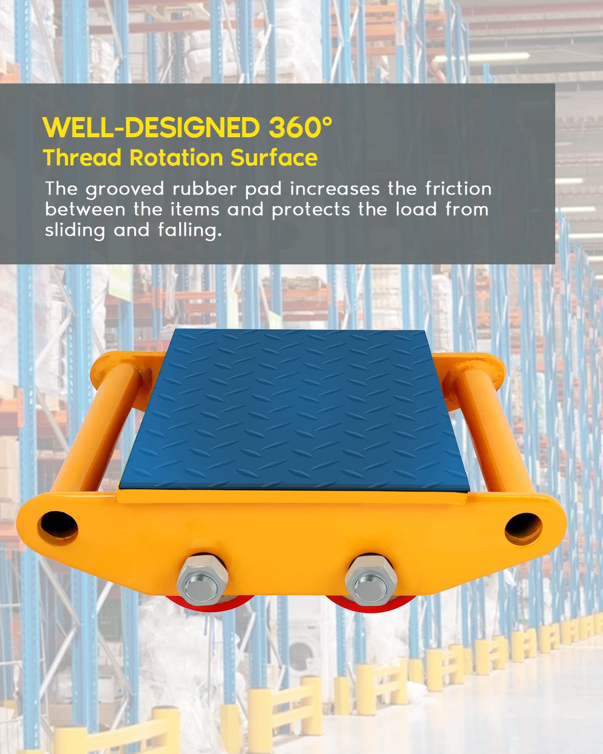 GCCSJ 6T Machinery Skate Dolly, 13200lbs Machinery Moving Skate ...