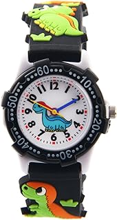 ele ELEOPTION Kids Watch for Girls Boys Analog Watch, Waterproof Toddlers Digital Watch 3D Cute Cartoon Silicone Strap Wat...
