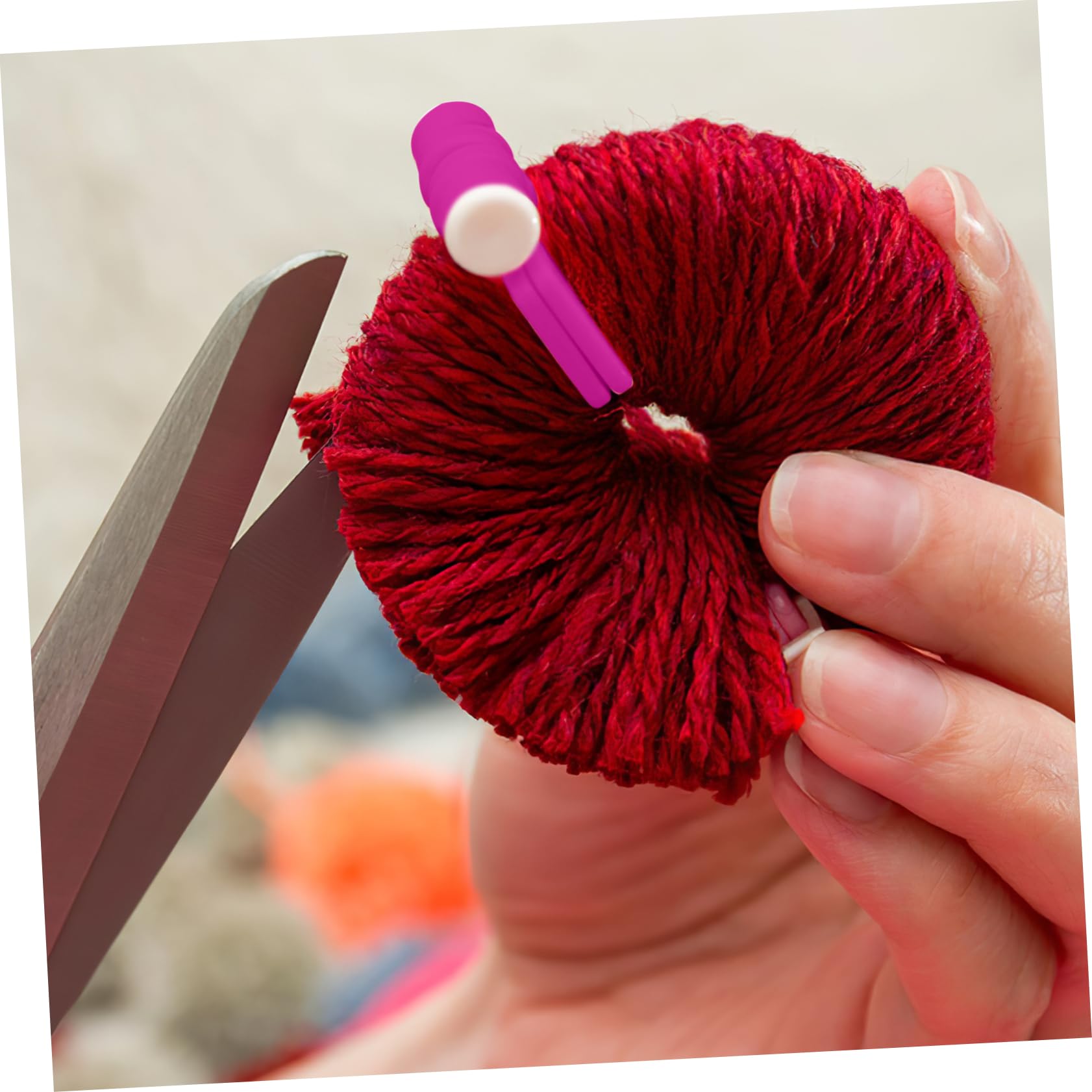 jojofuny 3 Sätze Teiliges Pompon Maker Praktische Bastelwerkzeuge Für Erwachsene DIY Pompon Herstellung Für Projekte Und Handarbeiten 8 Stücke * 3