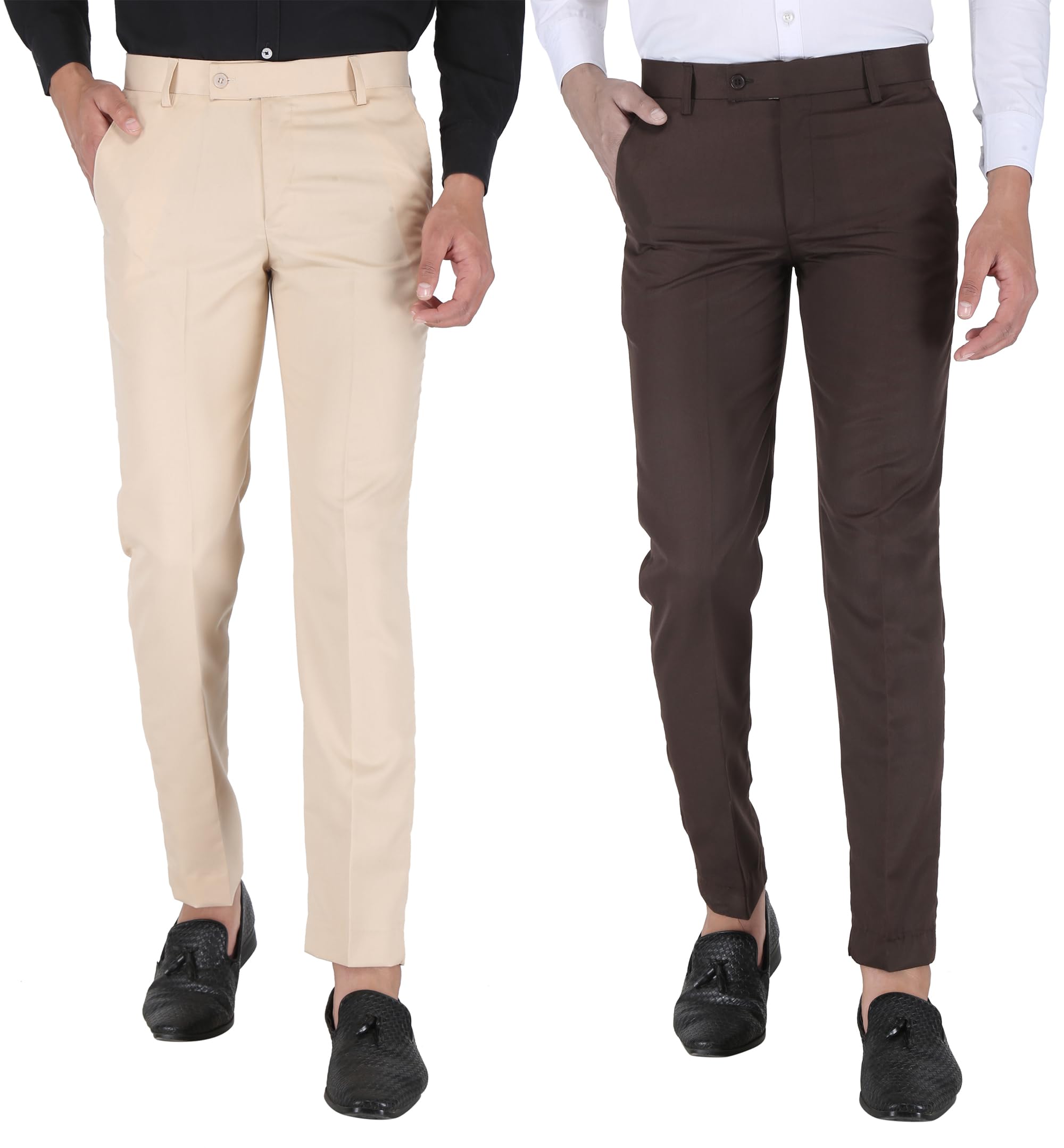 UpToDate Fashion Mens Slim Regular Fit Formal Trouser Formal Pant for Men-picture-25