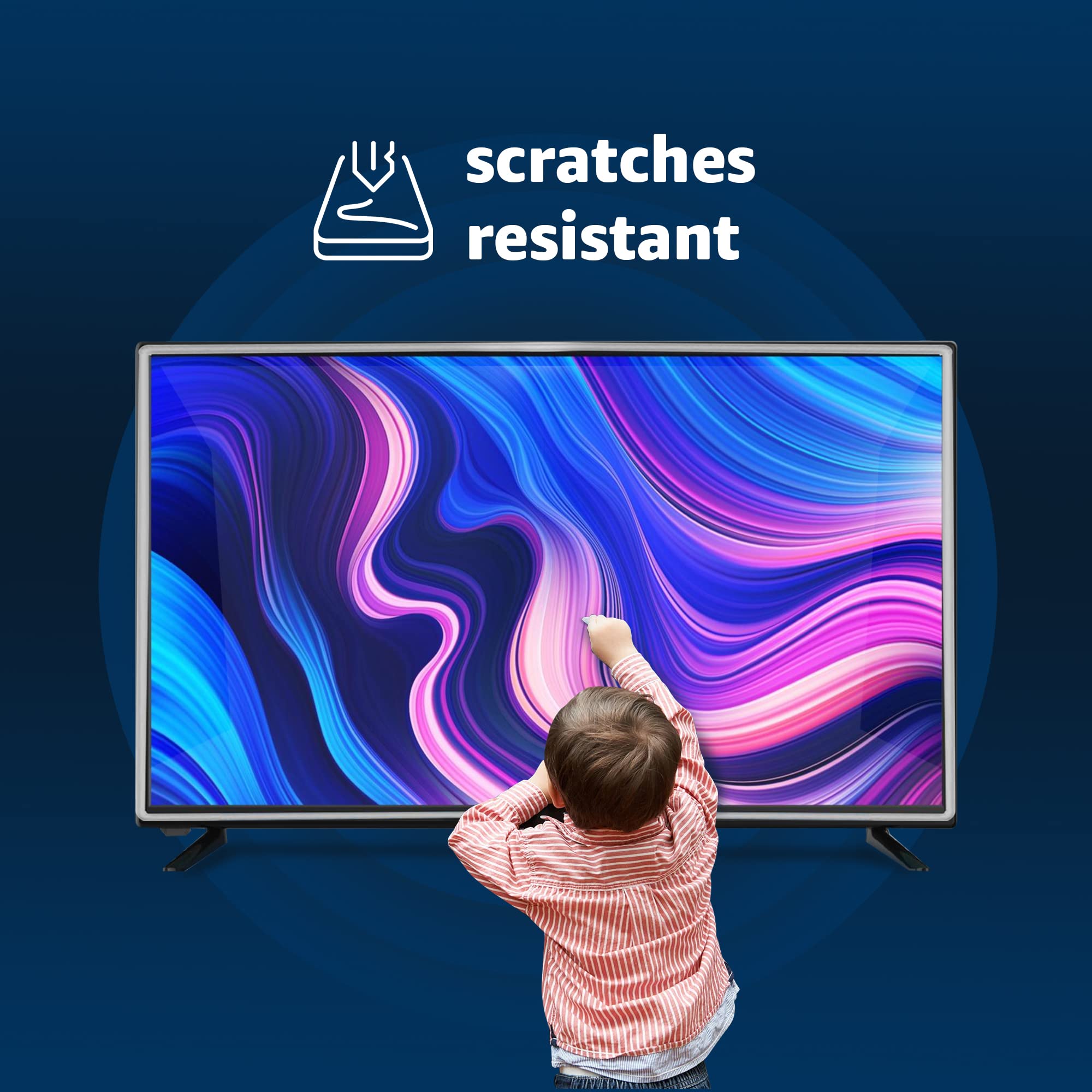 LEYF Protection d'écran TV 82" (32") – Film de protection pour écran LCD, LED, OLED 4K et QLED HDTV