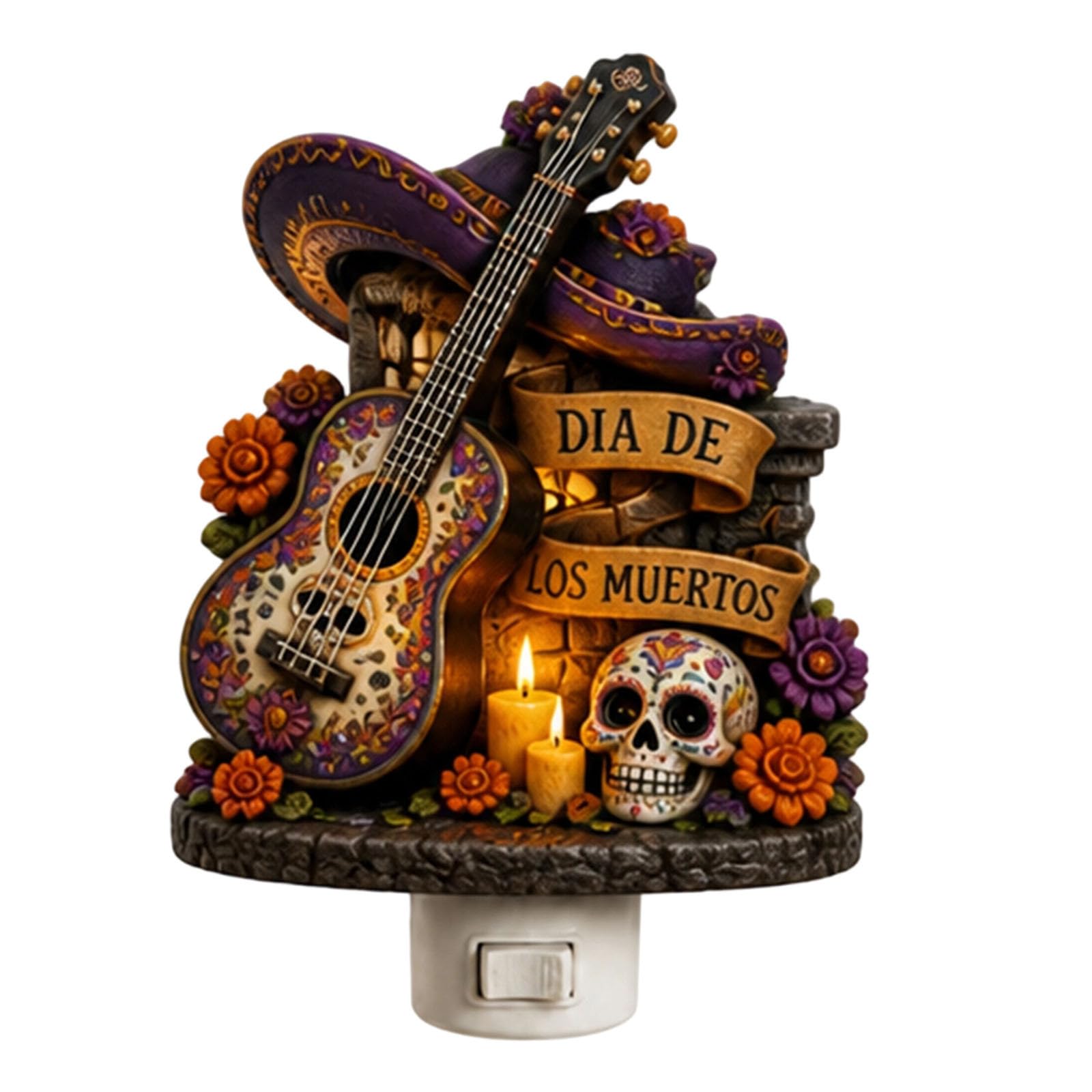 2026 Flat Halloween Night Light Plug In Automatic Dusk To Dawn Sensor LED Decorative Lamp For Kids Bedroom Home (Black3, One Size)
