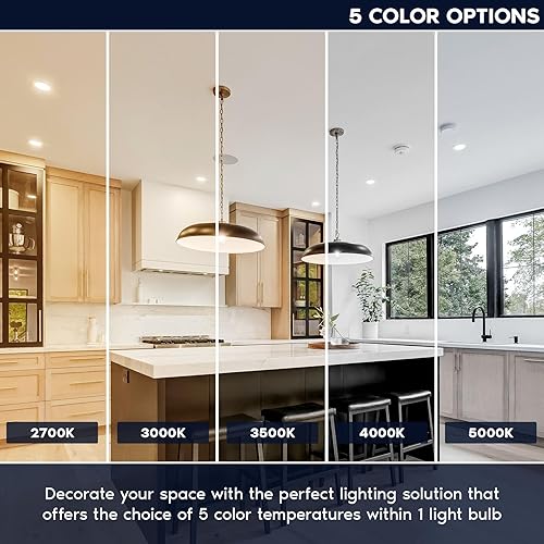 Miniatura 11 de LUXRITE Paquete de 4 bombillas LED PAR20, equivalente a 50 W, blanco cálido de 2700 K, bombilla LED regulable, para interiores y exteriores, 7 W