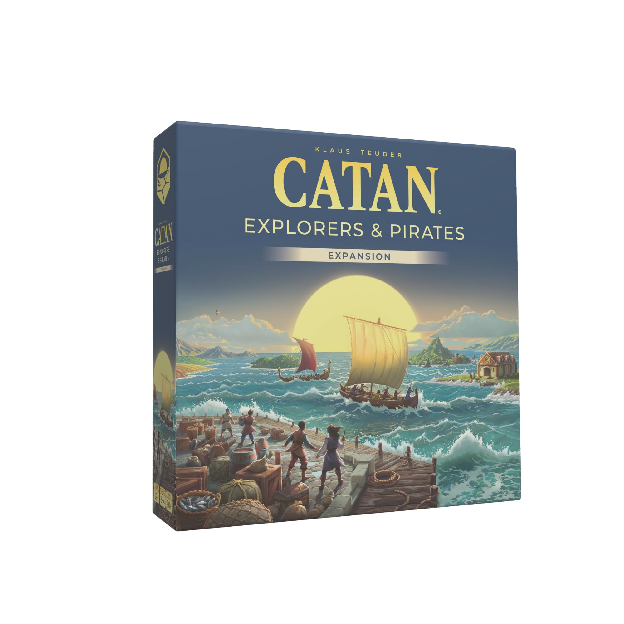 CATANExplorers & Pirates Board Game Expansion (6th Edition) Embark on New Adventures, Strategy Game for Kids & Adults, Ages 12+, 3-4 Players, 90 Minute Playtime, Made by Catan Studio