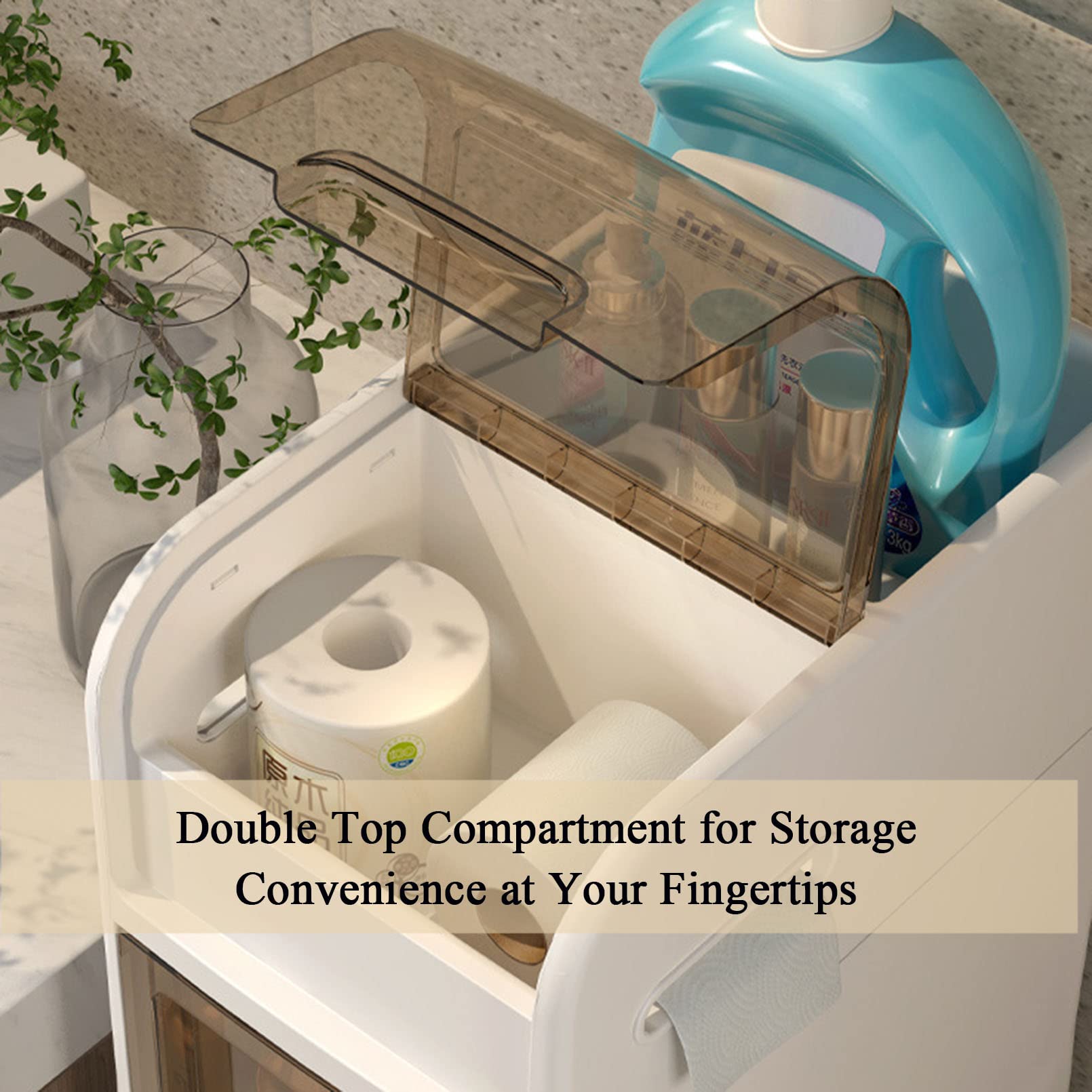 Cajones de almacenamiento apilables Gabinete de almacenamiento de baño pequeño para espacios pequeños, Gabinete de almacenamiento sobre El inodoro para baño Esquina de al