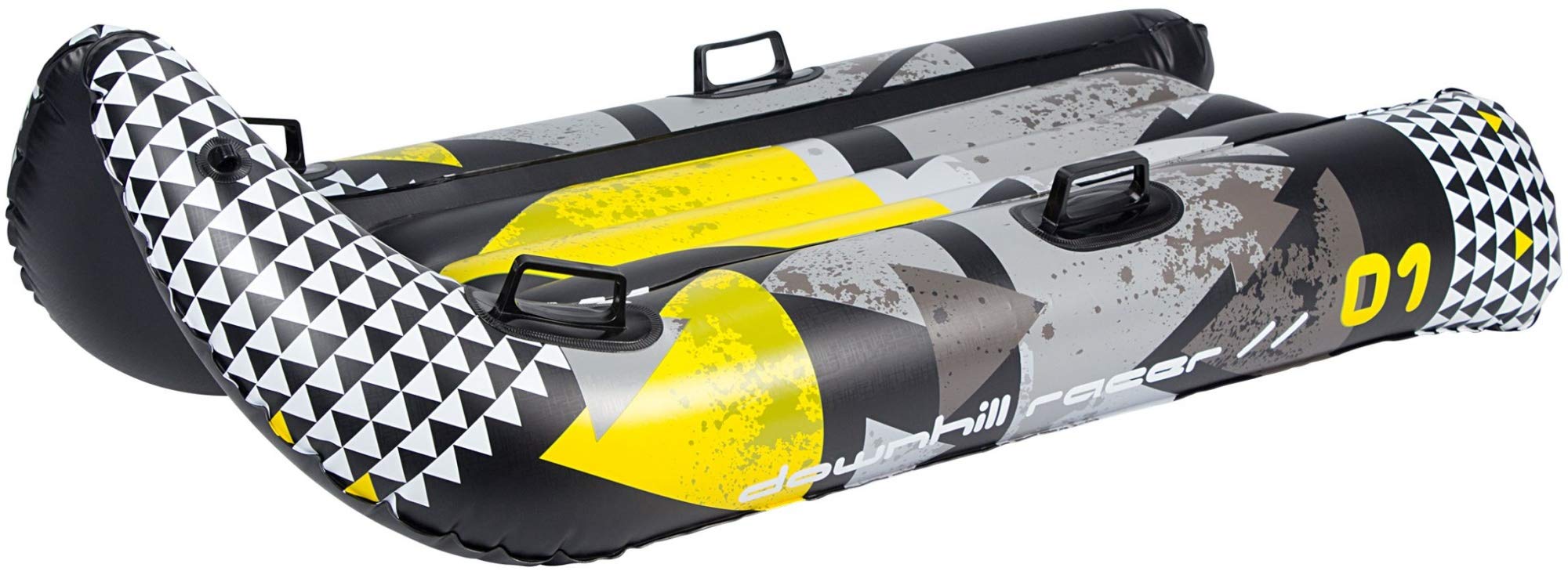 Tobogan Inflable Restart, Talla Única, Negro Gris Amarillo