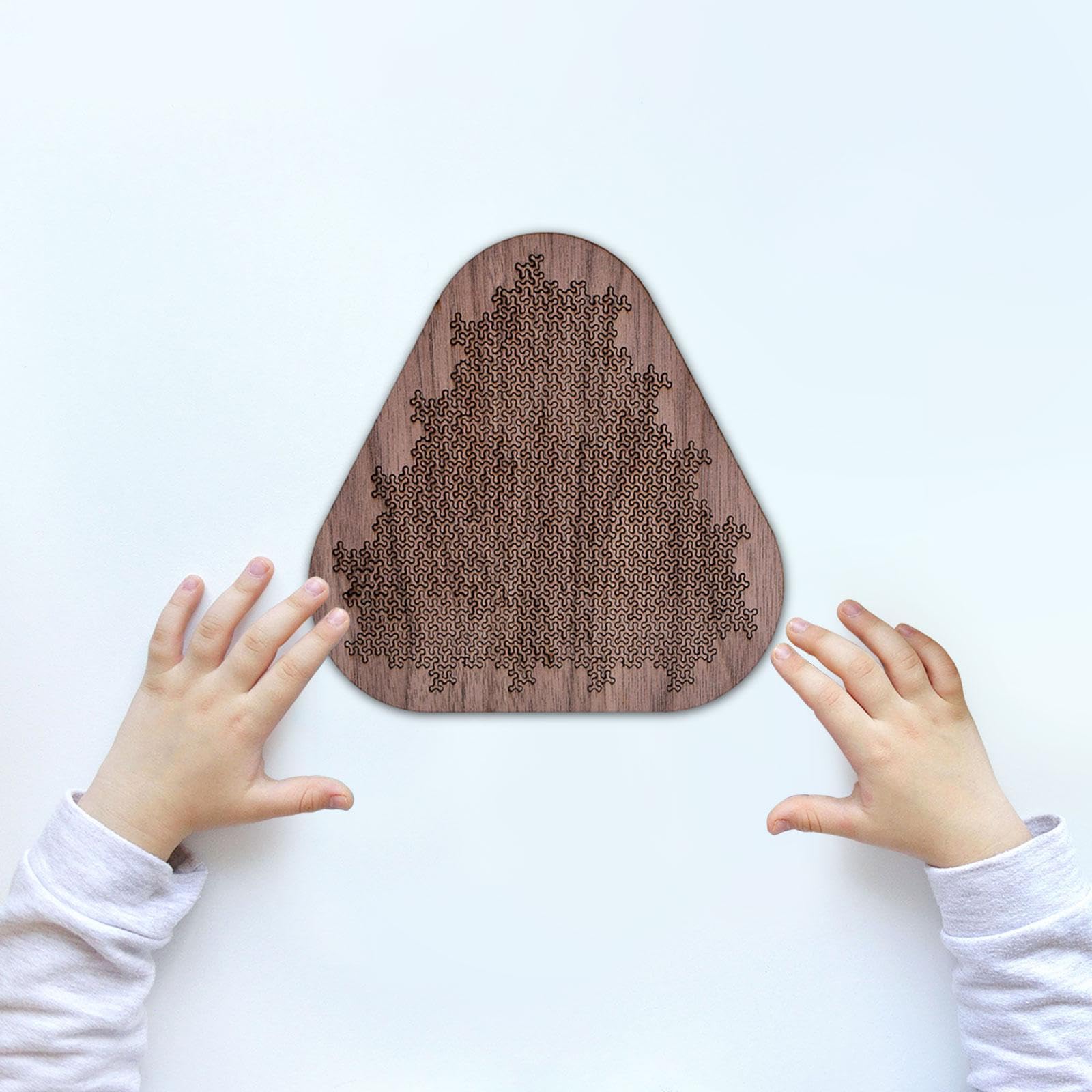 Rompecabezas de Madera Hexagonal Laberinto Puzzle Cerebral Difícil Juego de Desafío Mental Adivinanza para Expertos Madera Compacta Y Resistente, Triángulo