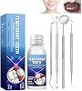Temporary Tooth Filling Repair Kit, Fake Teeth Replacement Kit to Fix Missing or Broken Teeth Easily, Includes 4 Dental Tools for Quick Filling Replacement, Denture Repair Kit, Easy to Use