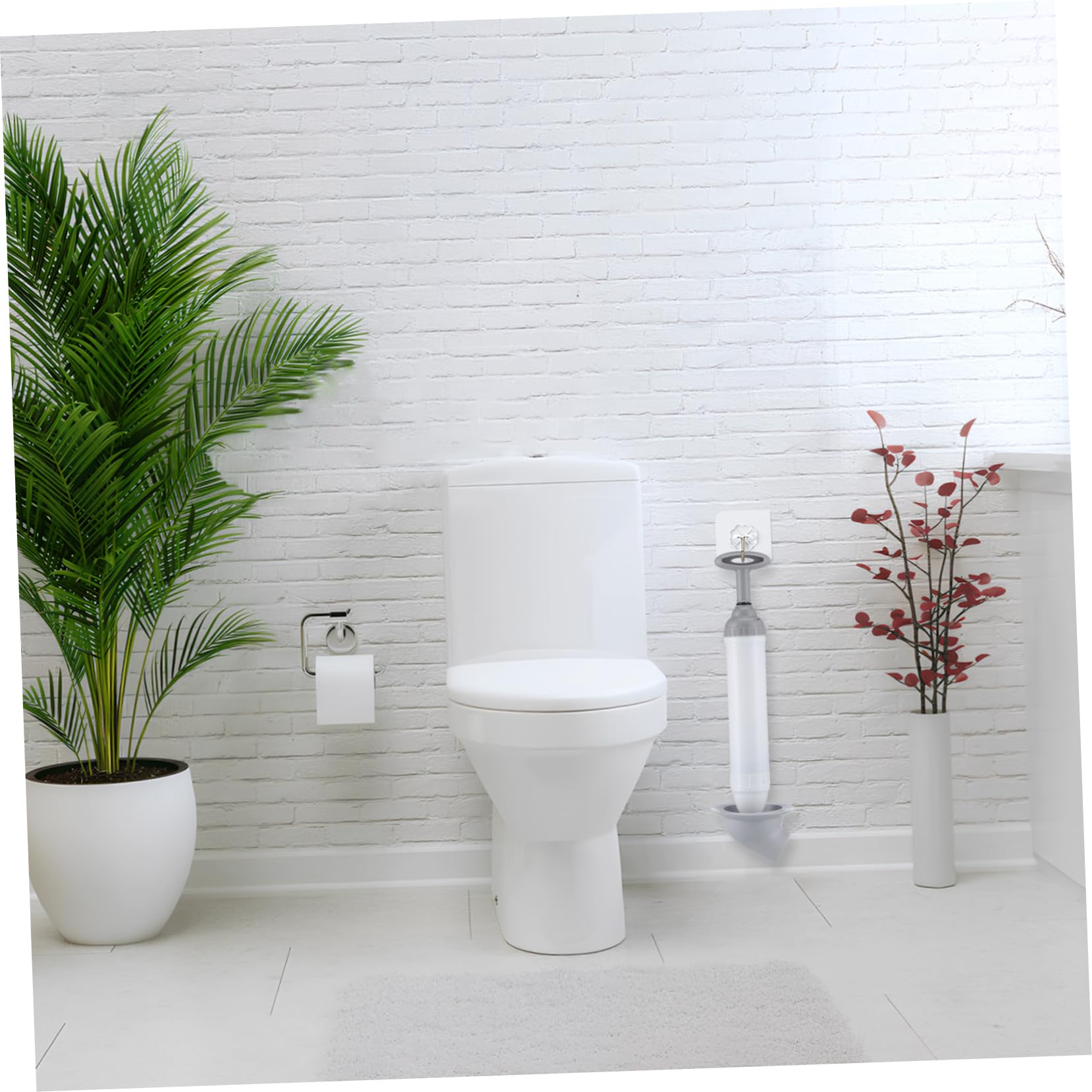 Angoily Sbloccatore WC ad Alta Pressione, Sturalavandini per Scarico Pavimento, Testina Curva, Struttura Robusta in Acciaio Inox e Pp, Bagno e Cucina