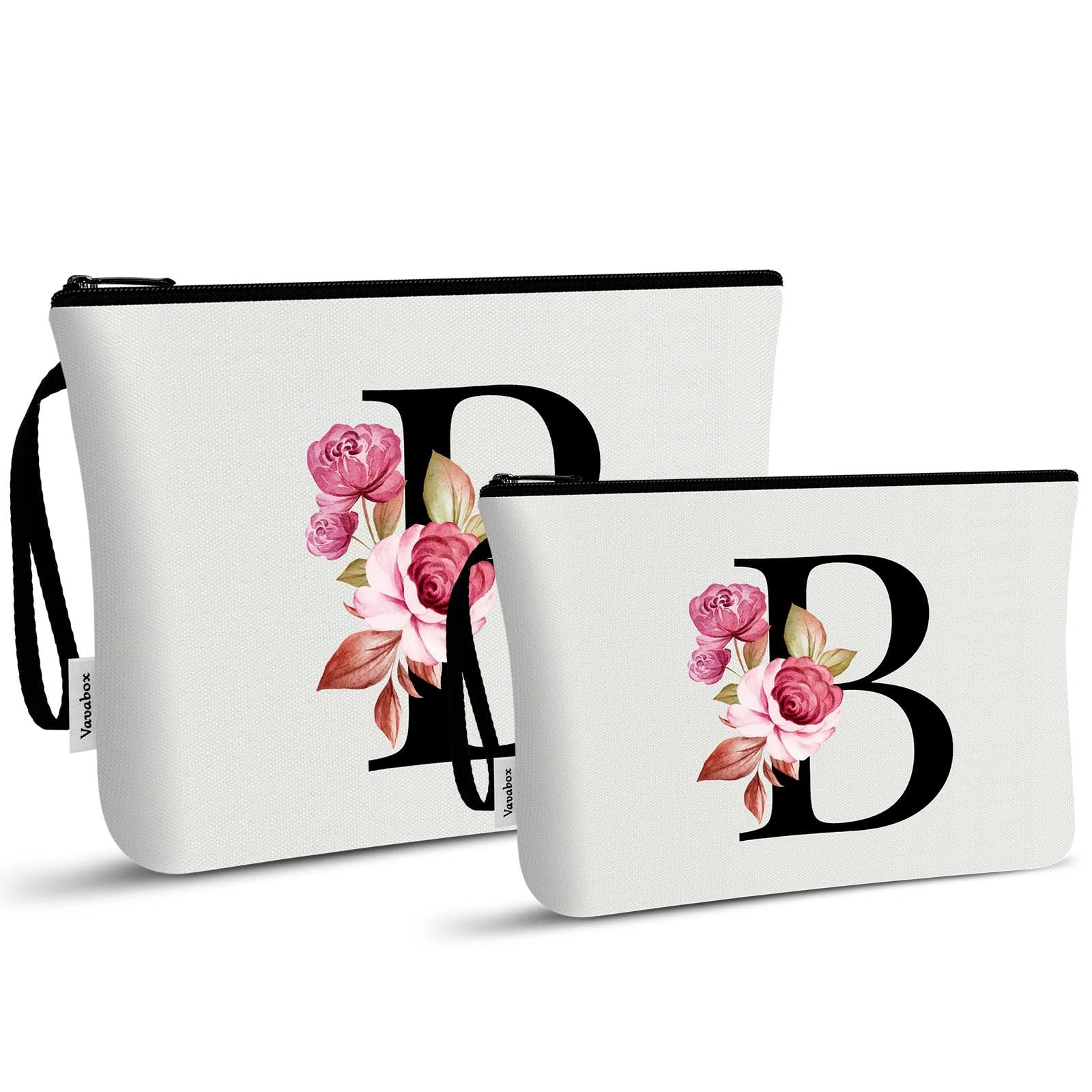 Vavabox A-Z Personalisierte Kosmetiktasche-Geburtstagsgeschenke für Frauen, Mütter, Beste Freundinnen und Brautjungfern