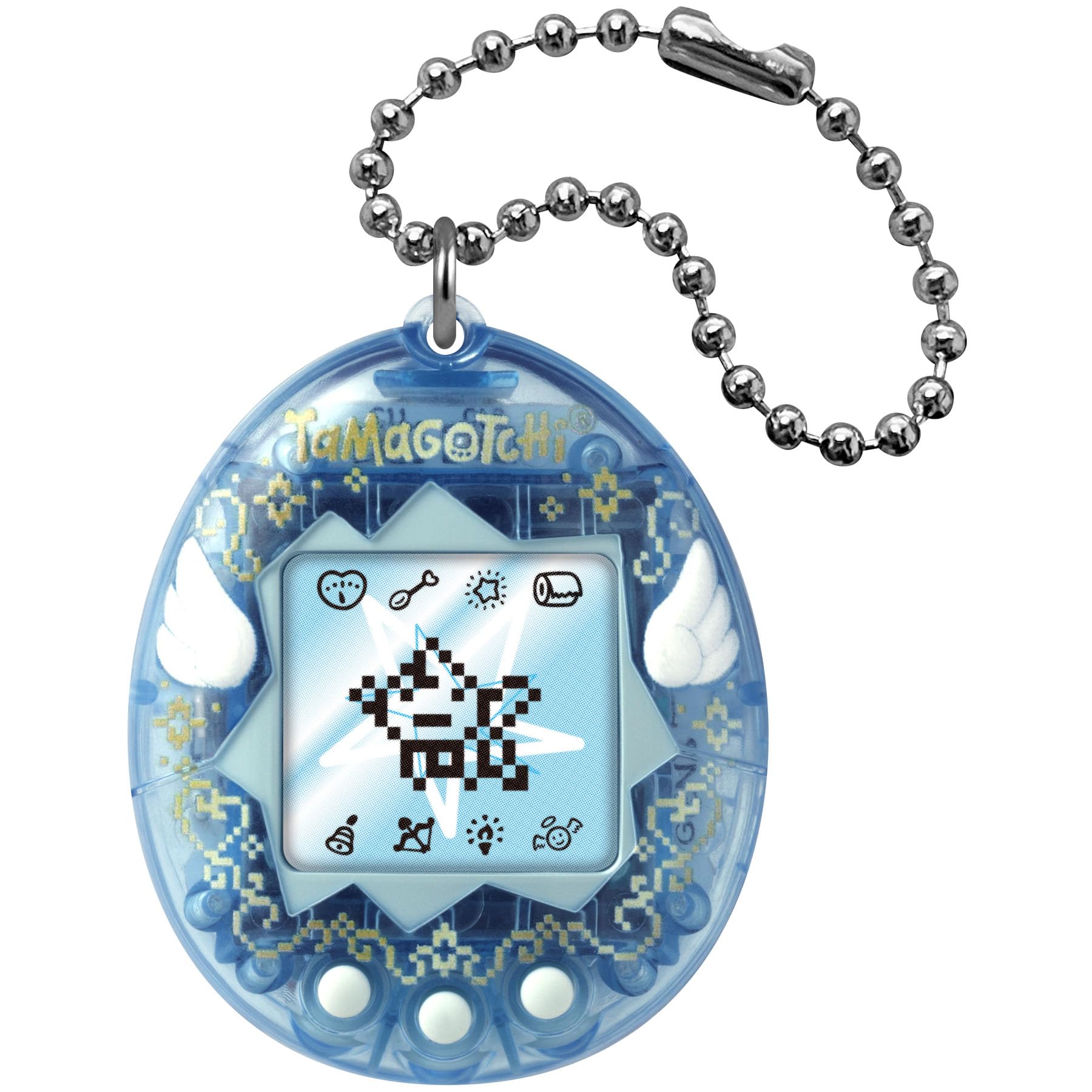 BANDAI Tamagotchi Angel Mascota Virtual Sky, Multicolor 42990 | Conviértete en su ángel guardián: aliméntalo, cuídalo, Juega y ayúdalo a evolucionar. ¡Una Mascota Celestial! +8 años — view 11