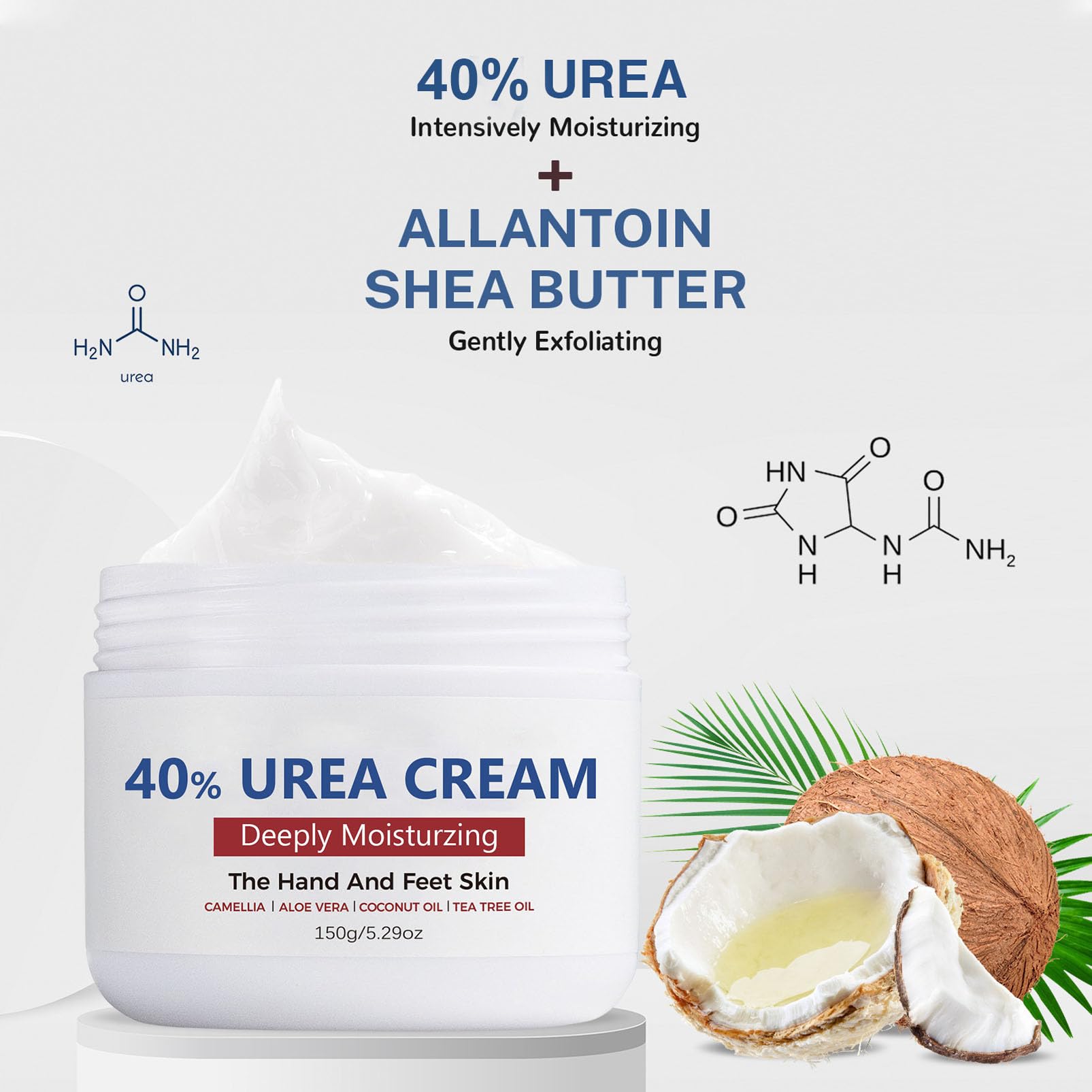 DMQ Urea Cream 40%, Urea Foot Cream, 150g Cracked Heels Repair Cream - Image 2