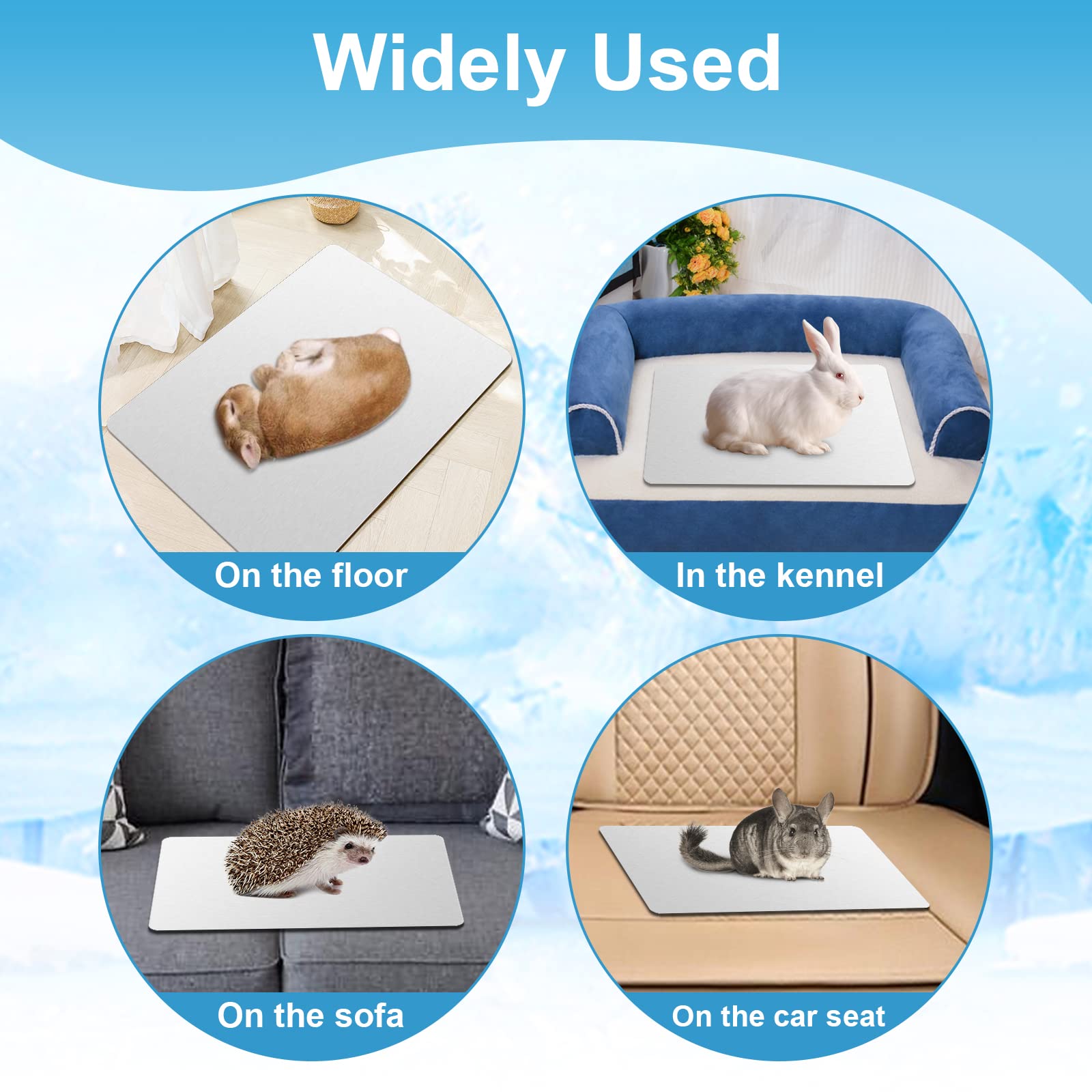 Tappetino Rinfrescante Per Animali Piccoli - 30x30cm Per Criceti, Conigli E Cincillà - Foto 4