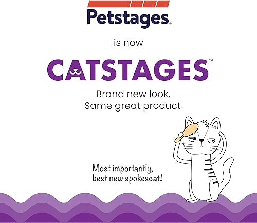 Miniatura 7 de Petstages - Juguete interactivo para gatos con hierba gatera Cheese Chase