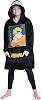 NARUTO Oversized Hoodie Blanket for Kids, Anime Hoodie for Boys Black