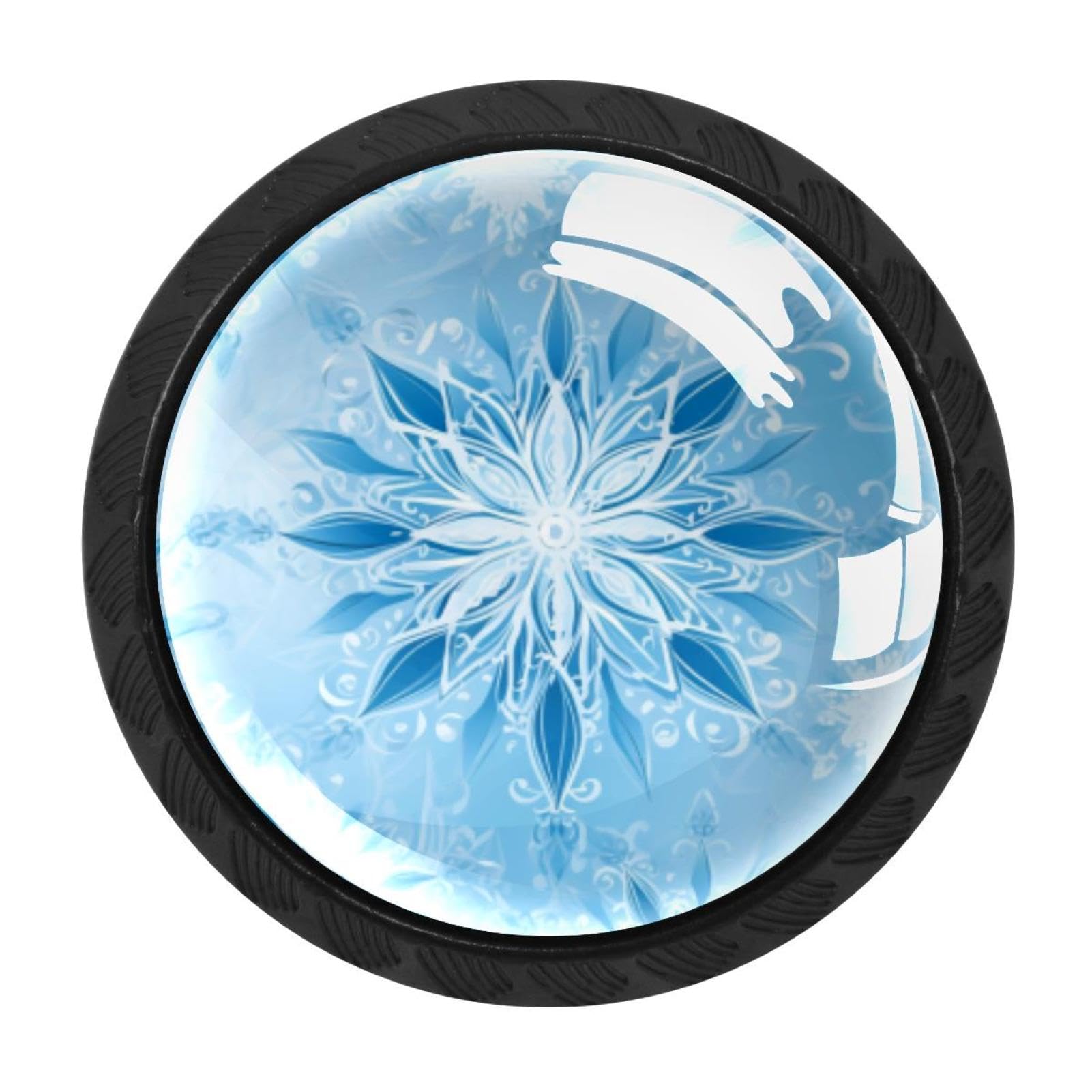 Chenzzzz Multicolored 13 Christmas Snow Drawer Knobs Pull Handle Crystal Glass Circle Shape Cabinet Drawer Pulls Cupboard Knobs With Screws For Kitchen Cupboard Dresser Wardrobe Etc